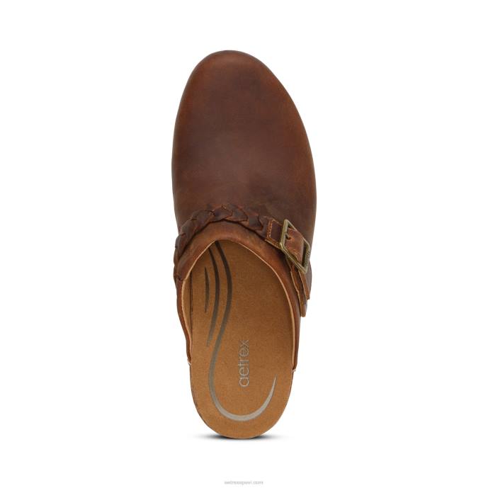 sievietes Aetrex corey koka tupele LHF6122 brūns
