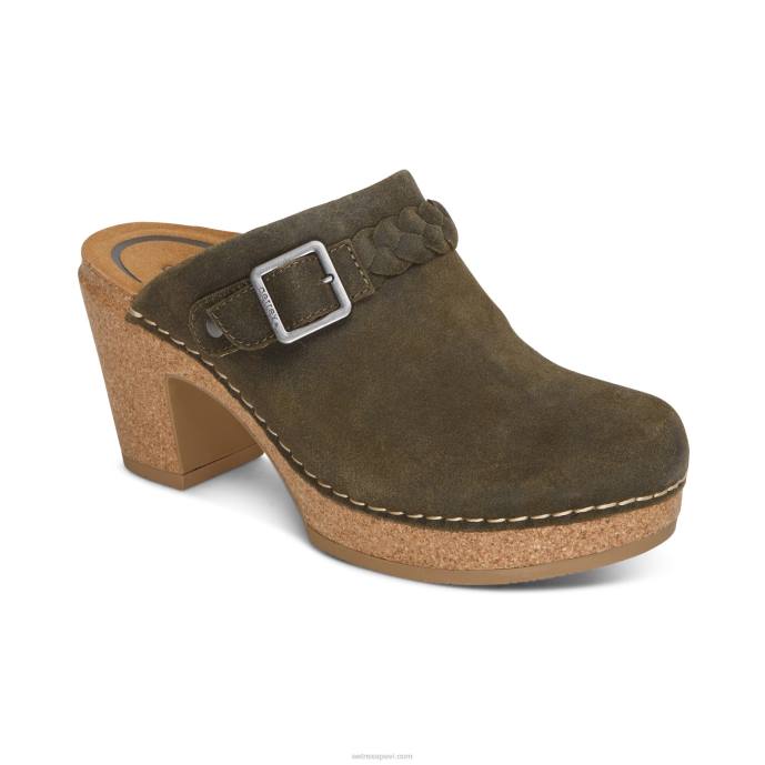 sievietes Aetrex corey koka tupele LHF6143 olīvu