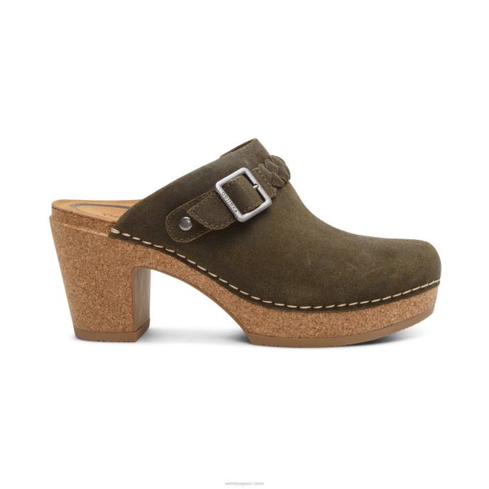 sievietes Aetrex corey koka tupele LHF6143 olīvu