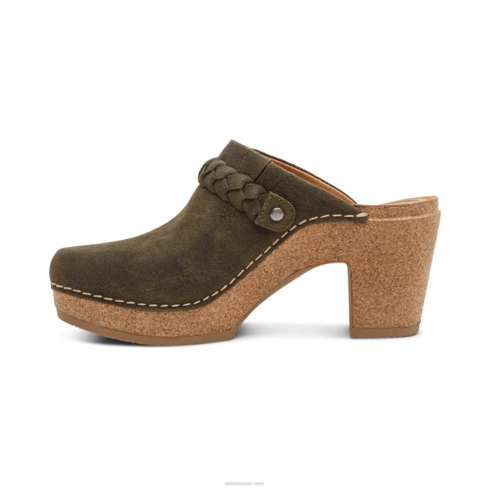 sievietes Aetrex corey koka tupele LHF6143 olīvu