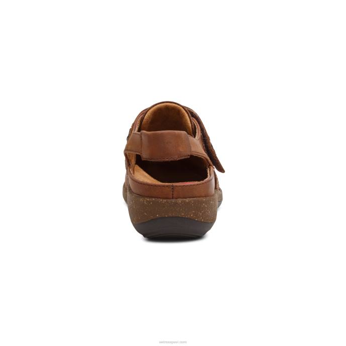 sievietes Aetrex leni slingback koka tupele LHF696 tabaka