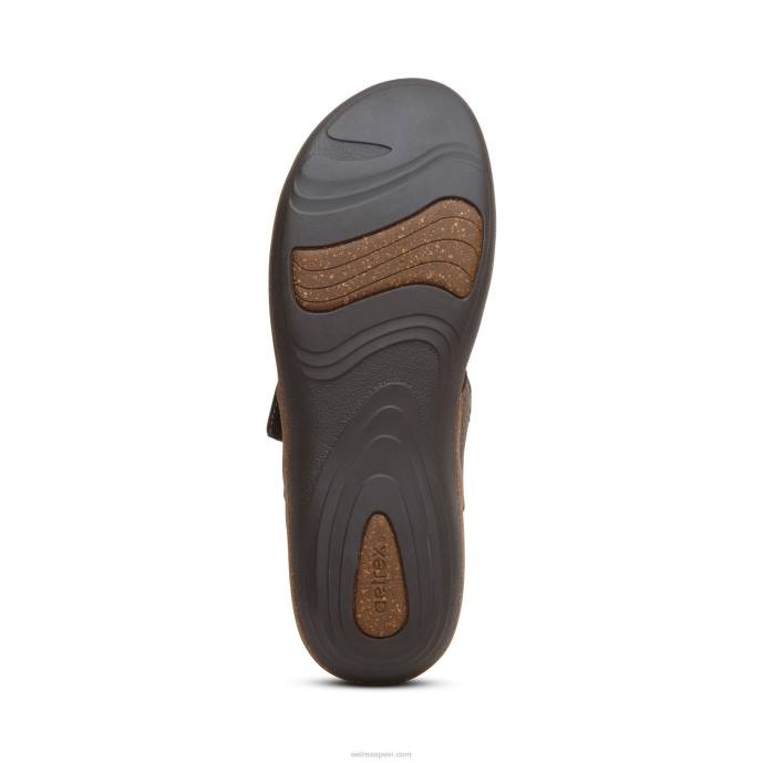 sievietes Aetrex leni slingback koka tupele LHF698 dzelzs