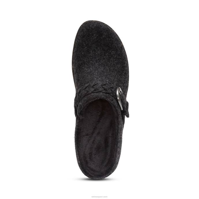 sievietes Aetrex libby komforta tupele LHF6159 melna vilna