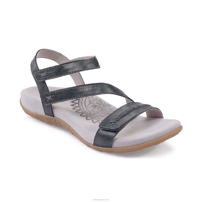 sievietes Aetrex Gabby regulējamas ceturtdaļas siksnas sandales LHF637 alvas