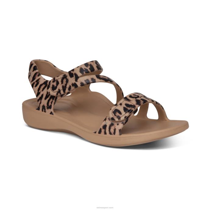 sievietes Aetrex Jillian sporta sandales LHF6146 leopards
