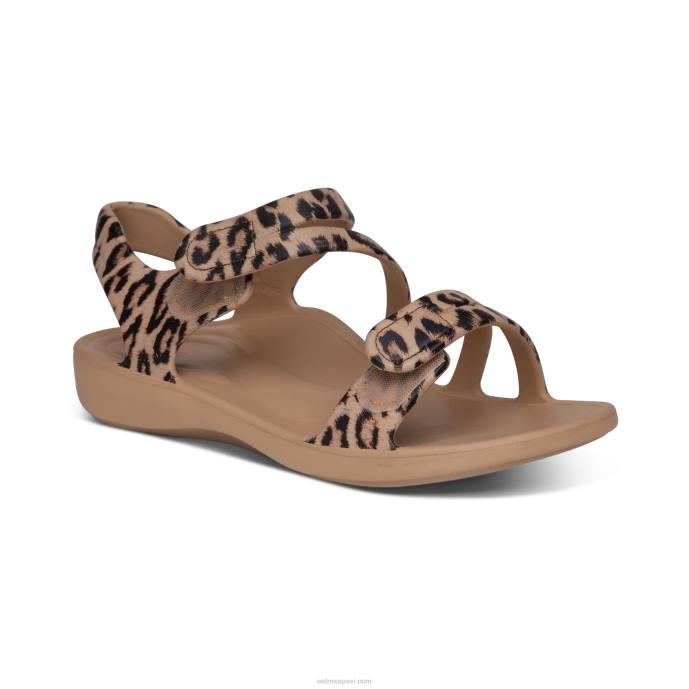 sievietes Aetrex Jillian sporta sandales LHF6146 leopards