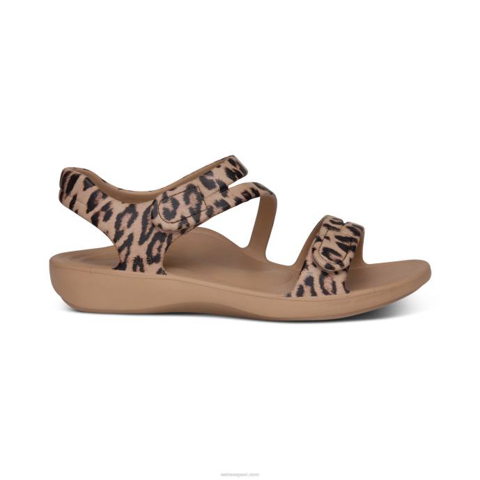 sievietes Aetrex Jillian sporta sandales LHF6146 leopards