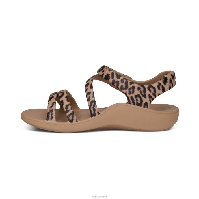 sievietes Aetrex Jillian sporta sandales LHF6146 leopards