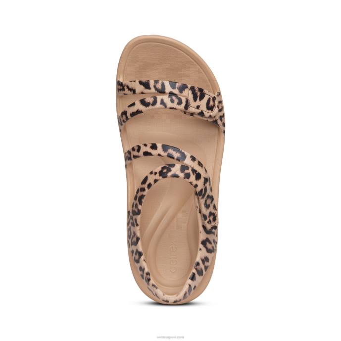 sievietes Aetrex Jillian sporta sandales LHF6146 leopards
