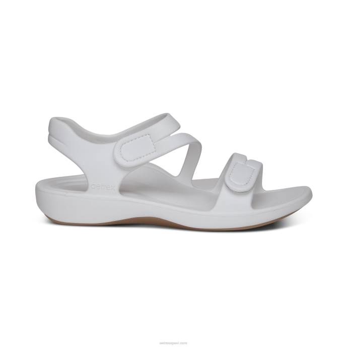 sievietes Aetrex Jillian sporta sandales LHF6164 balts