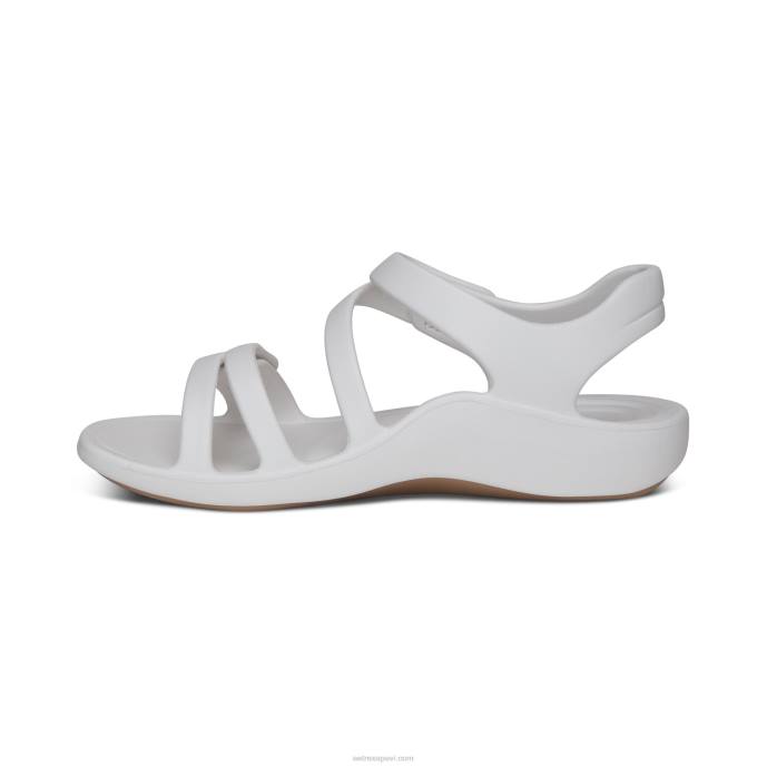 sievietes Aetrex Jillian sporta sandales LHF6164 balts