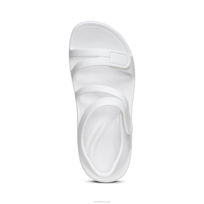 sievietes Aetrex Jillian sporta sandales LHF6164 balts