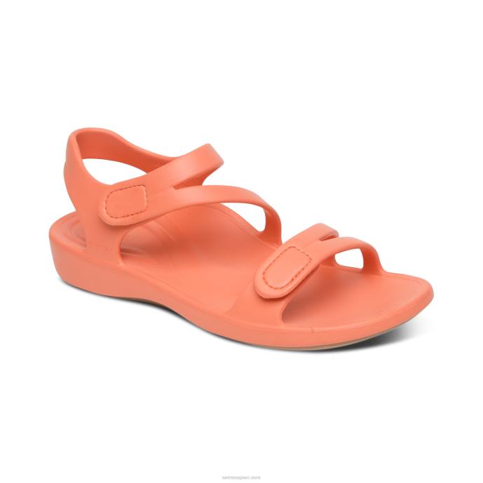 sievietes Aetrex Jillian sporta sandales LHF6208 koraļļi