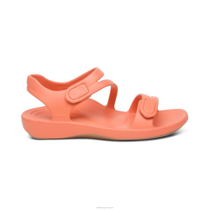 sievietes Aetrex Jillian sporta sandales LHF6208 koraļļi