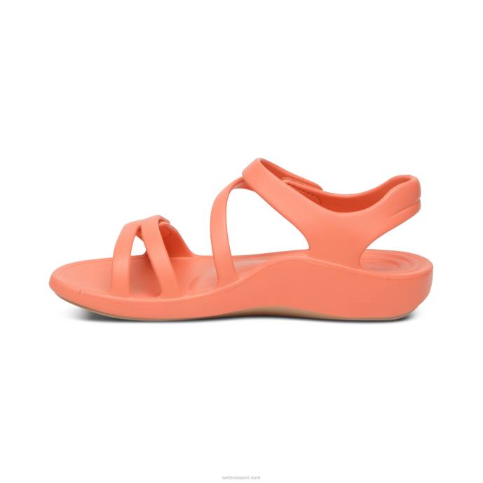 sievietes Aetrex Jillian sporta sandales LHF6208 koraļļi