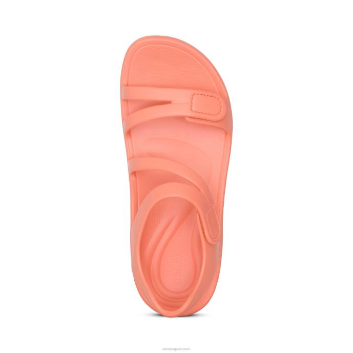 sievietes Aetrex Jillian sporta sandales LHF6208 koraļļi