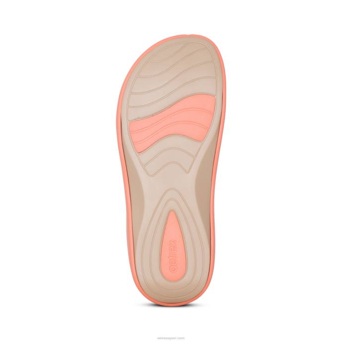 sievietes Aetrex Jillian sporta sandales LHF6208 koraļļi