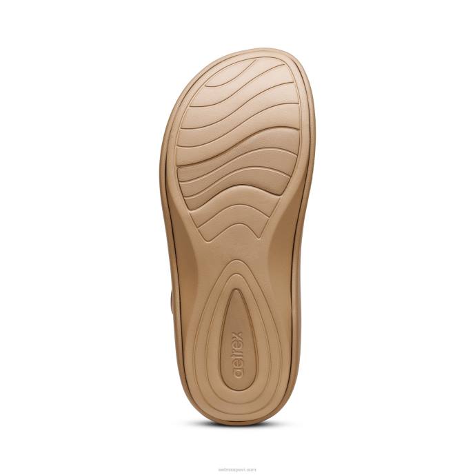 sievietes Aetrex Jillian sporta sandales LHF6307 šampanietis