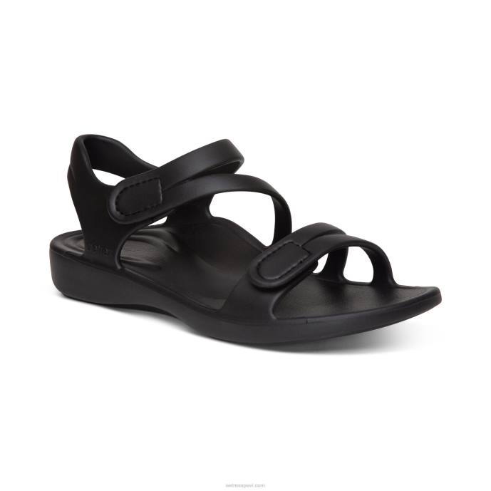 sievietes Aetrex Jillian sporta sandales LHF652 melns