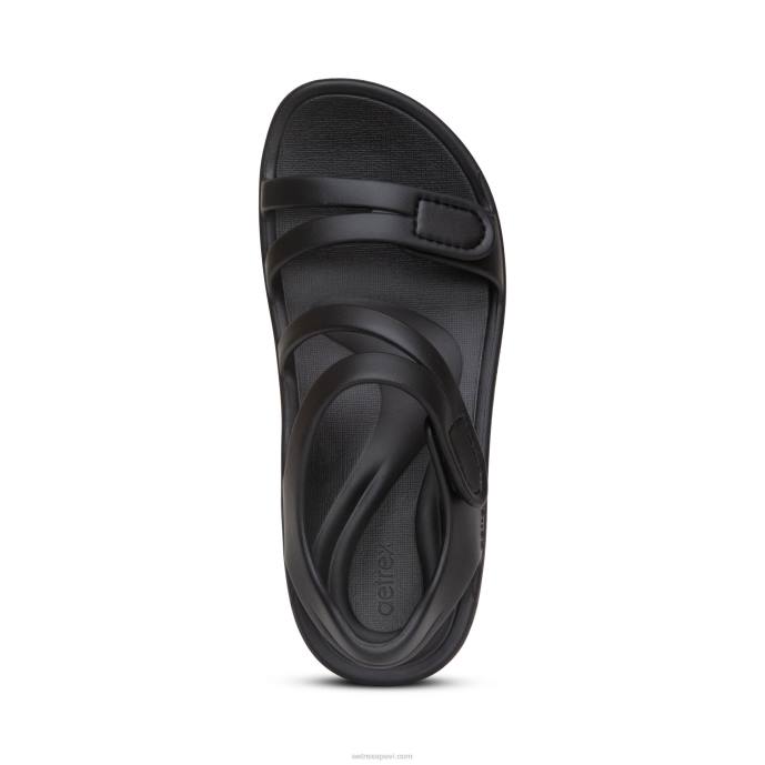 sievietes Aetrex Jillian sporta sandales LHF652 melns