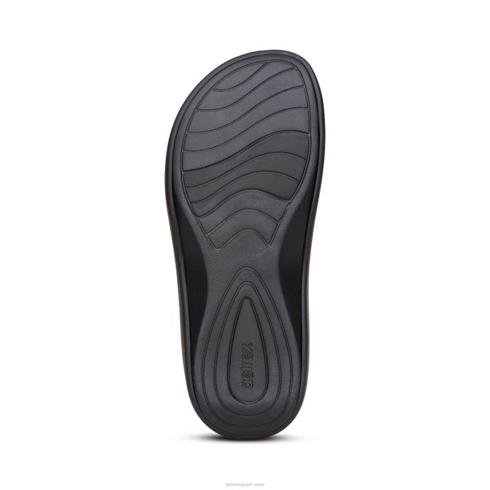 sievietes Aetrex Jillian sporta sandales LHF652 melns