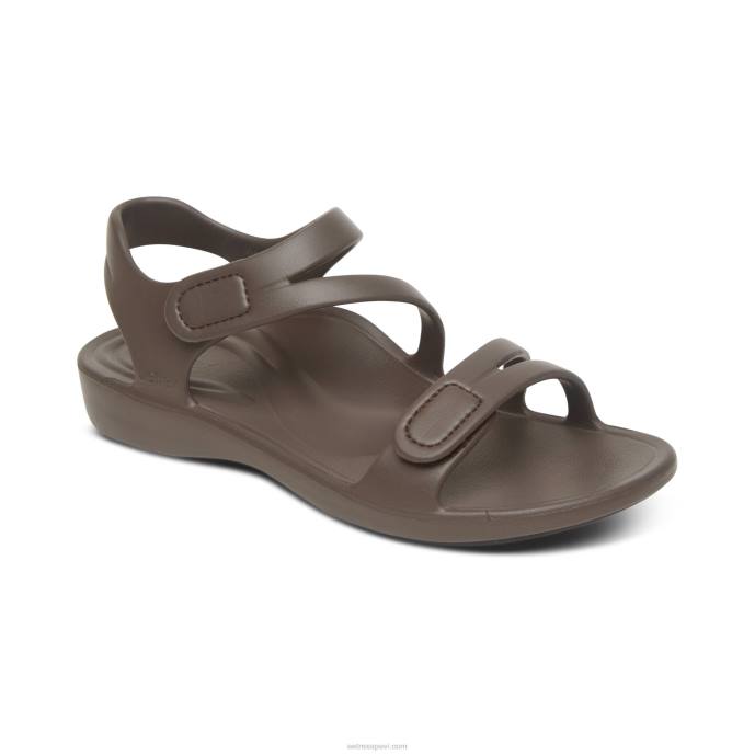 sievietes Aetrex Jillian sporta sandales LHF688 java