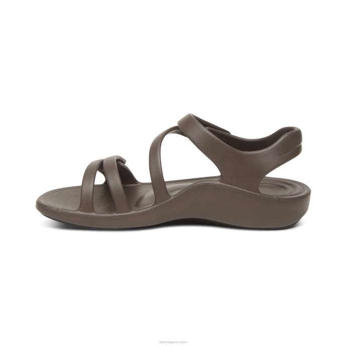 sievietes Aetrex Jillian sporta sandales LHF688 java