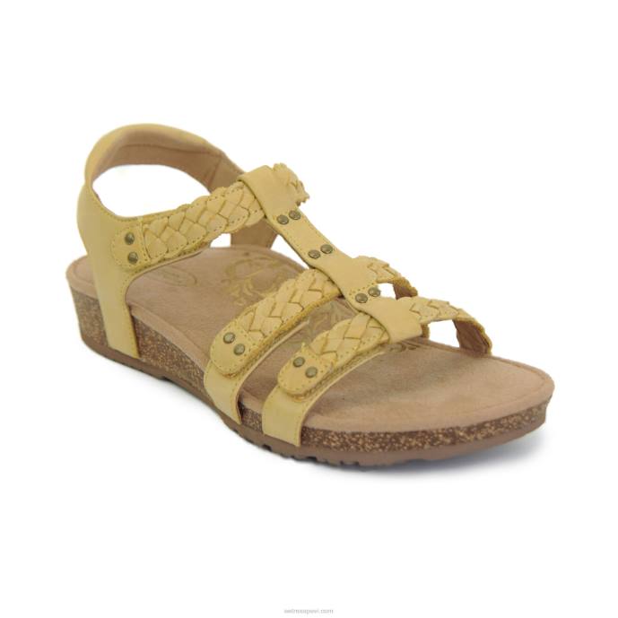 sievietes Aetrex Reese regulējamas gladiatora sandales LHF6170 dzeltens