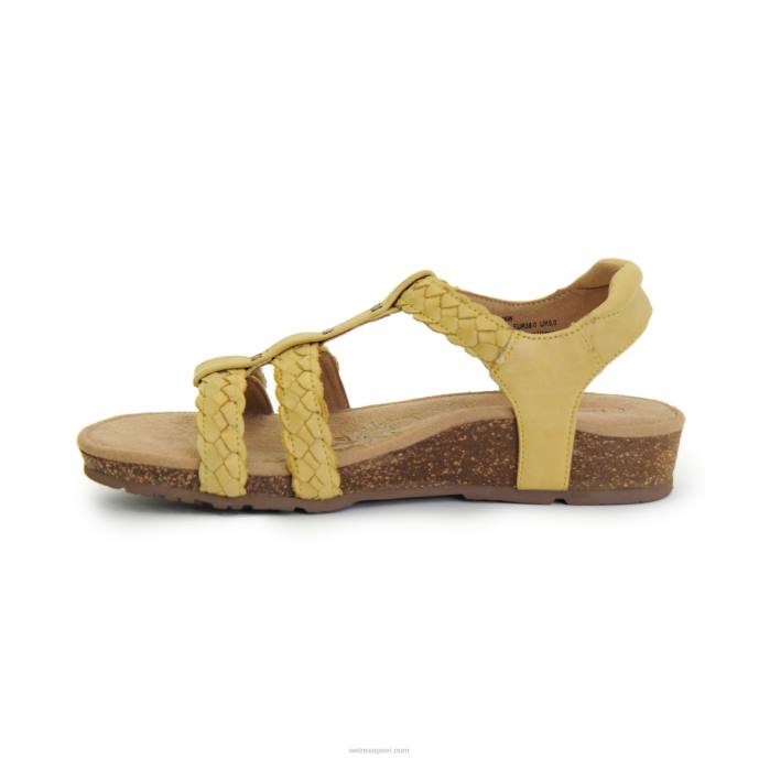 sievietes Aetrex Reese regulējamas gladiatora sandales LHF6170 dzeltens
