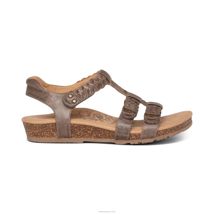 sievietes Aetrex Reese regulējamas gladiatora sandales LHF692 taupe