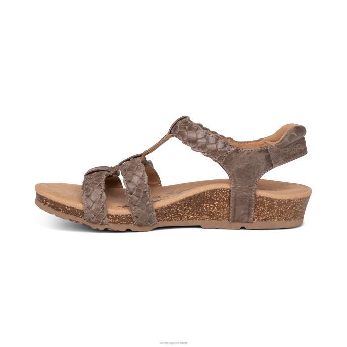 sievietes Aetrex Reese regulējamas gladiatora sandales LHF692 taupe