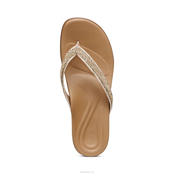 sievietes Aetrex eve sparkly string LHF6232 zelts