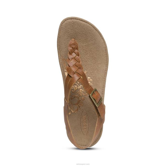 sievietes Aetrex harper regulējamas slingback siksnas LHF640 konjaks