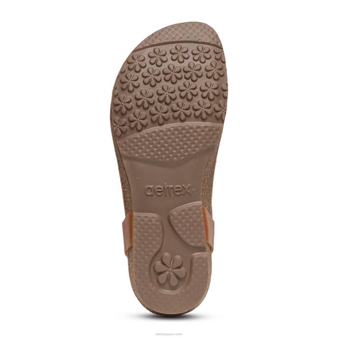sievietes Aetrex harper regulējamas slingback siksnas LHF640 konjaks