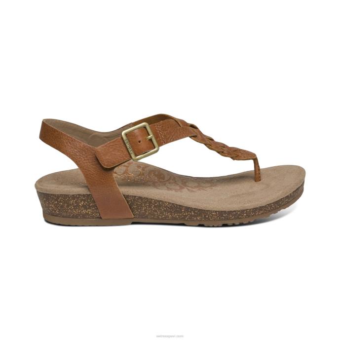 sievietes Aetrex harper regulējamas slingback siksnas LHF640 konjaks