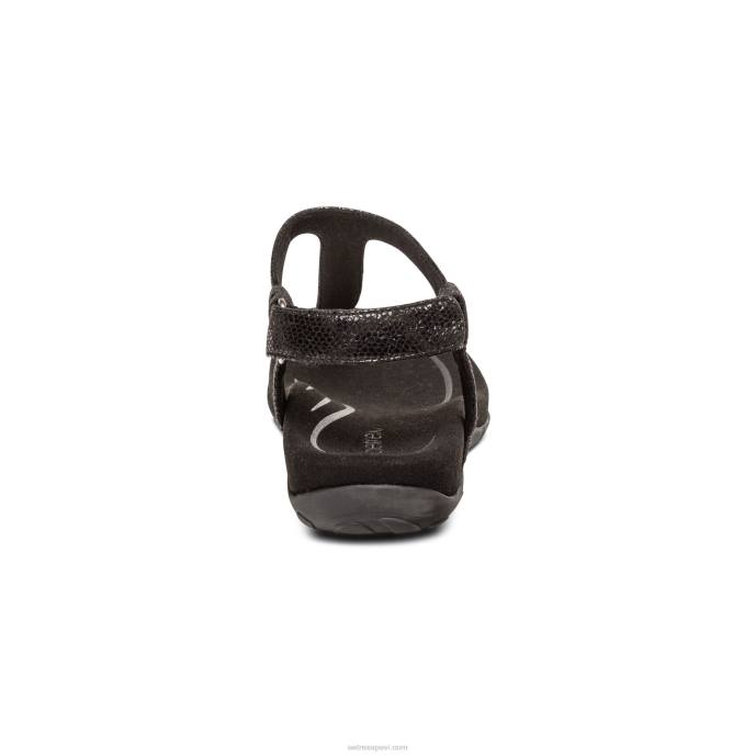 sievietes Aetrex jane string sandales LHF6220 melns
