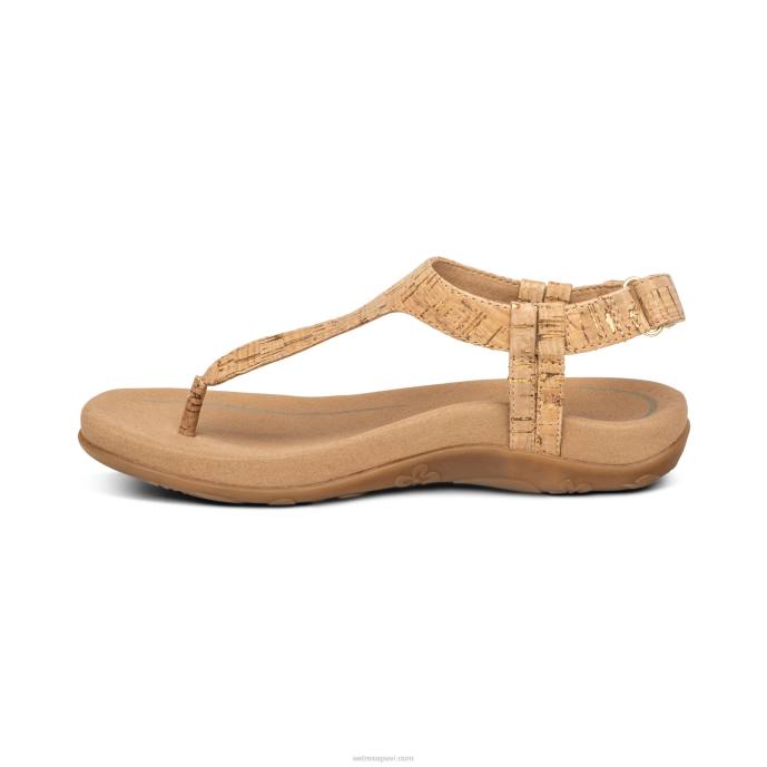 sievietes Aetrex jane string sandales LHF6249 korķis