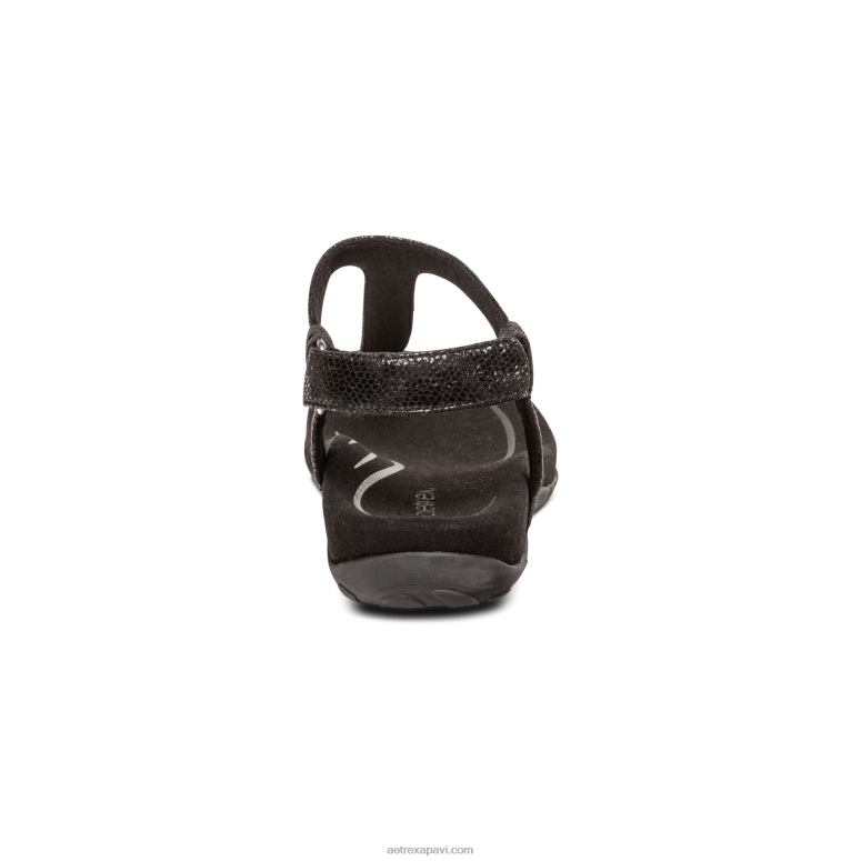 sievietes Aetrex jane string sandales P0H0D220 melns