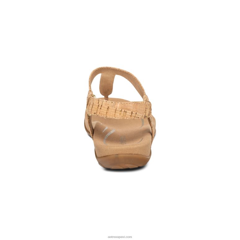 sievietes Aetrex jane string sandales P0H0D249 korķis
