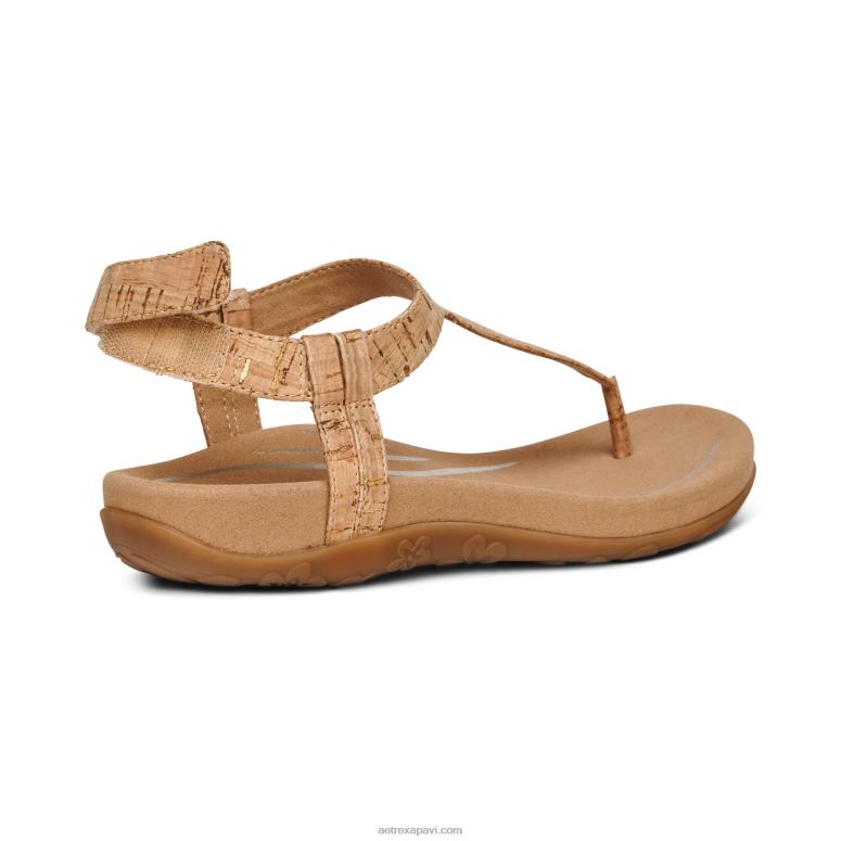 sievietes Aetrex jane string sandales P0H0D249 korķis