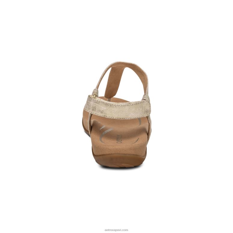sievietes Aetrex jane string sandales P0H0D250 zelts