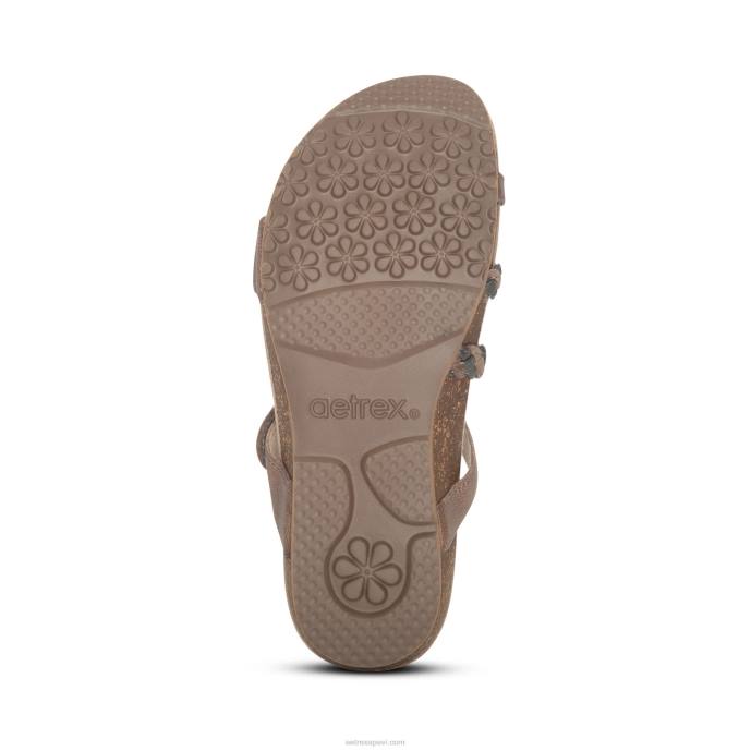sievietes Aetrex janey braided slide LHF639 akmens