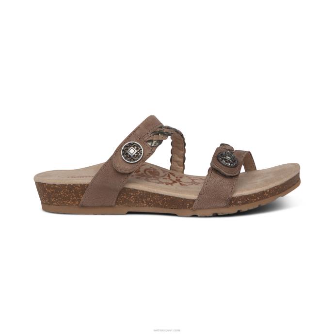 sievietes Aetrex janey braided slide LHF639 akmens