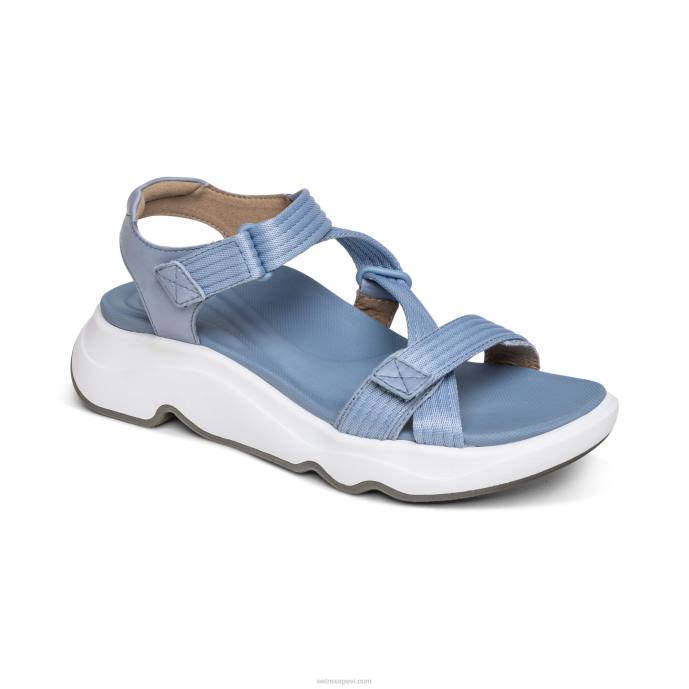 sievietes Aetrex marz regulējamas sporta sandales LHF6243 zils