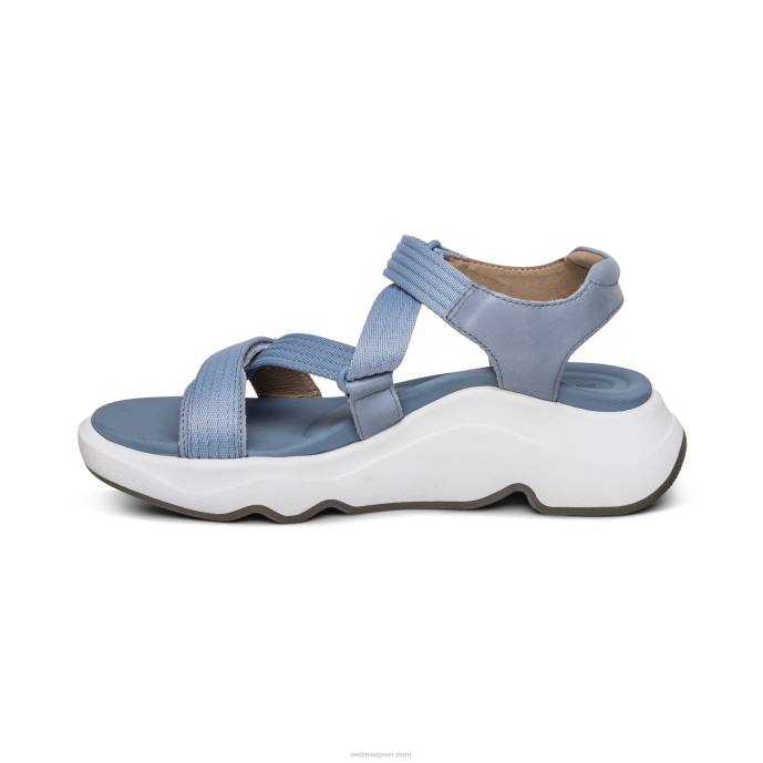 sievietes Aetrex marz regulējamas sporta sandales LHF6243 zils
