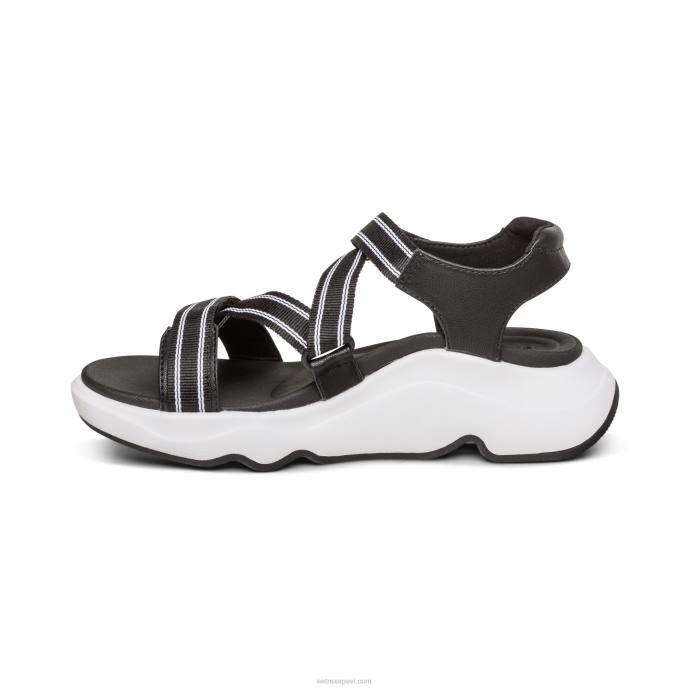 sievietes Aetrex marz regulējamas sporta sandales LHF6294 melns