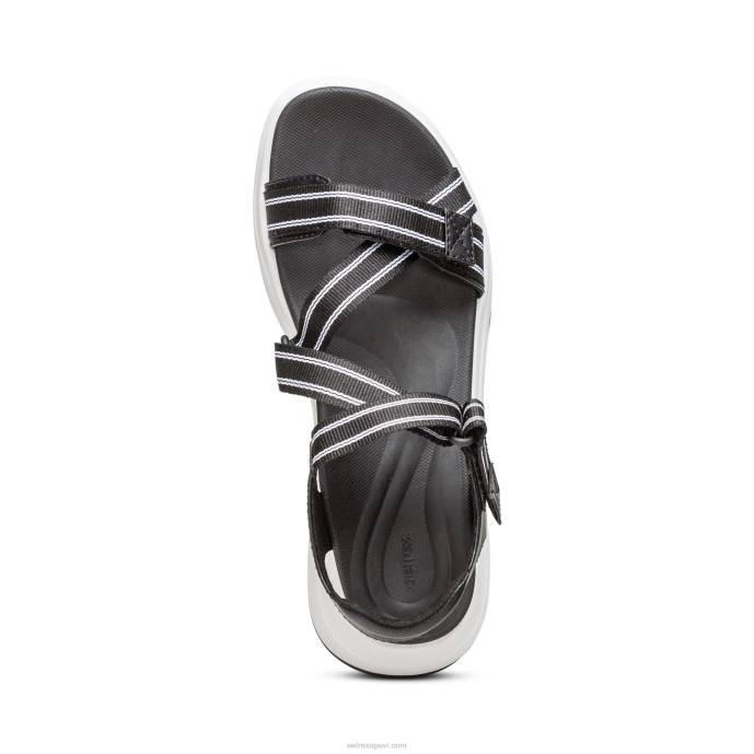 sievietes Aetrex marz regulējamas sporta sandales LHF6294 melns