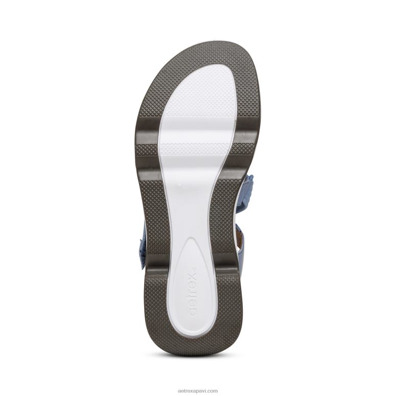 sievietes Aetrex marz regulējamas sporta sandales P0H0D243 zils