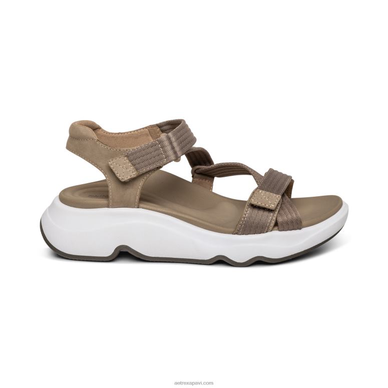 sievietes Aetrex marz regulējamas sporta sandales P0H0D264 taupe