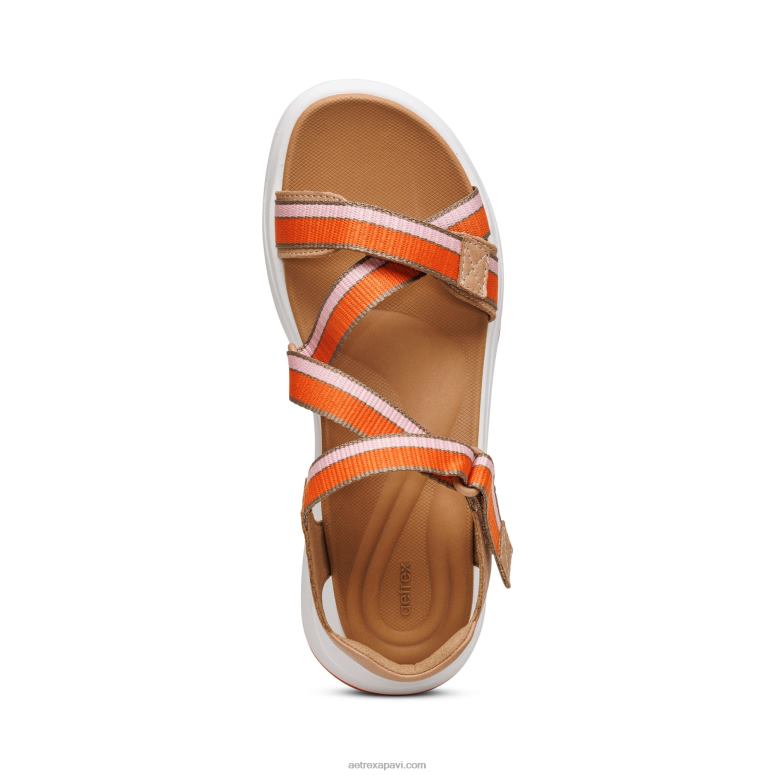 sievietes Aetrex marz regulējamas sporta sandales P0H0D293 kamielis